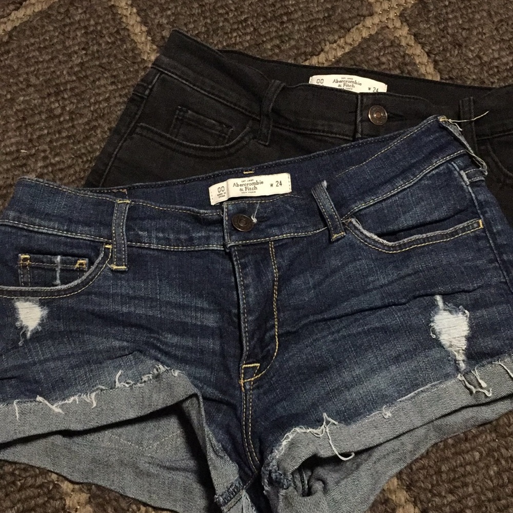 Abercrombie &Fitch 00 Jean Shorts W 24
